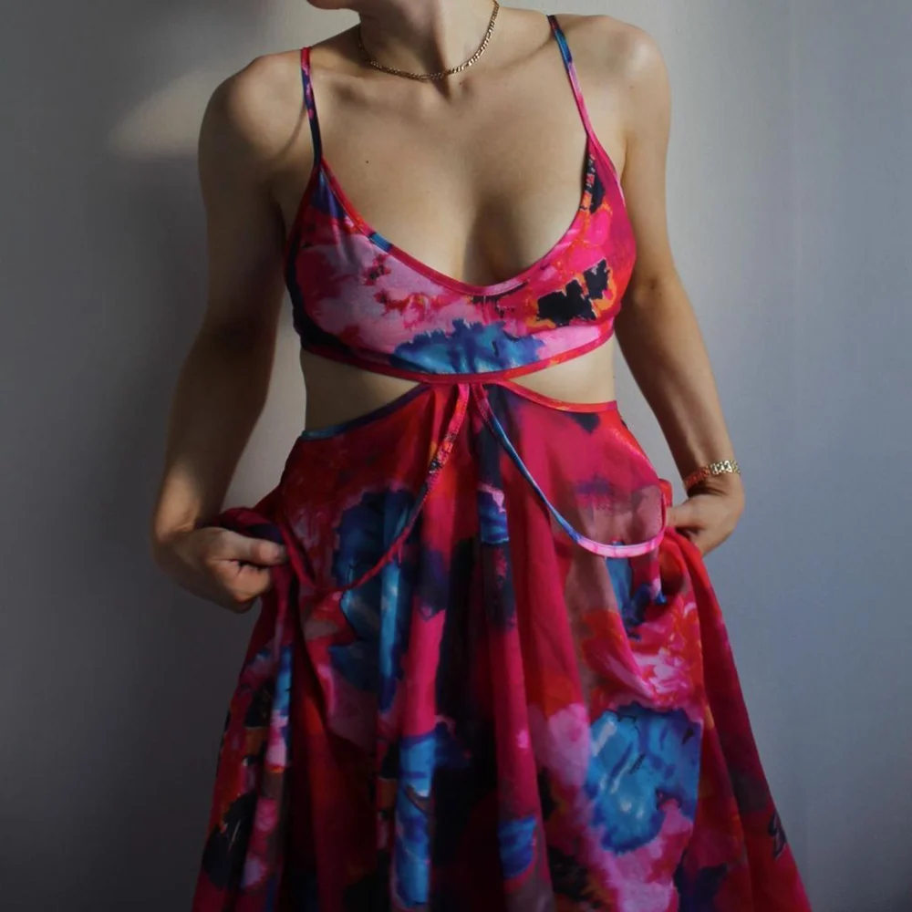 Flowy Sheer High-Low Dress (XL) - Picture 1 of 4